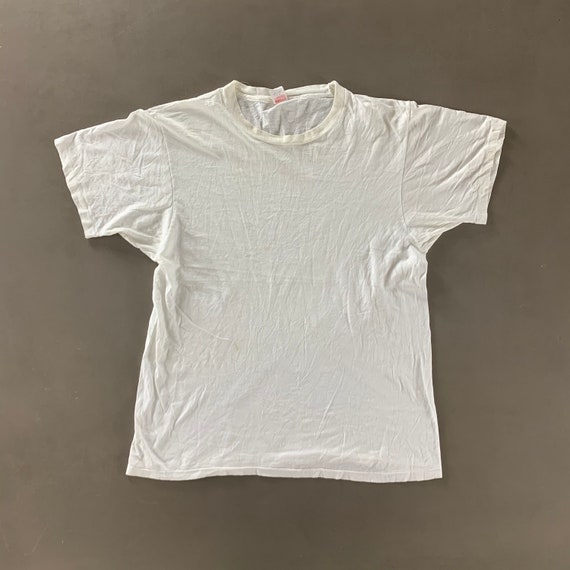 Vintage 1980s Hanes Casual Super White 