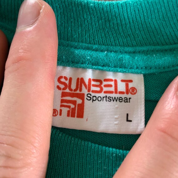 Vintage 1990s Sunbelt Graphic Printed T-shirt siz… - image 3