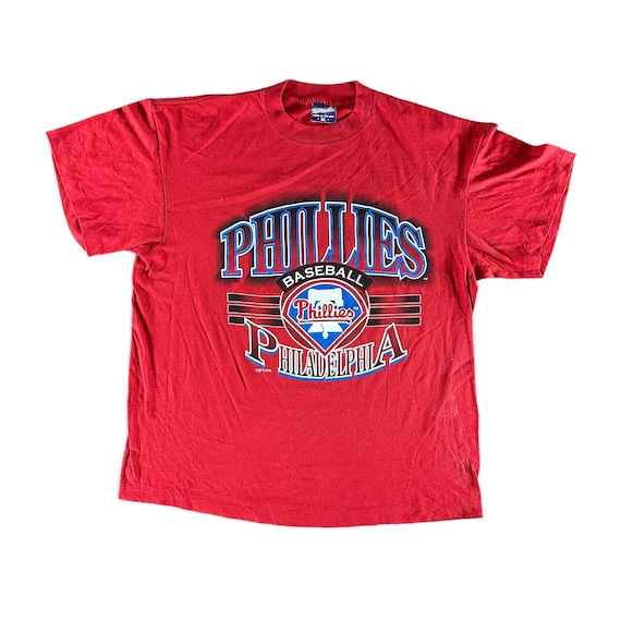 Vintage 1992 Philadelphia Phillies Old Logo TSHIRT - L – Rad Max