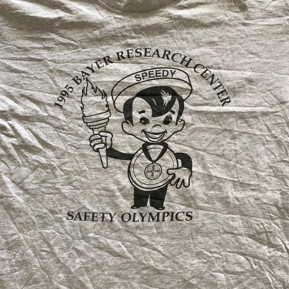 Vintage 1985 Safety Olympics T-shirt size Large - image 2