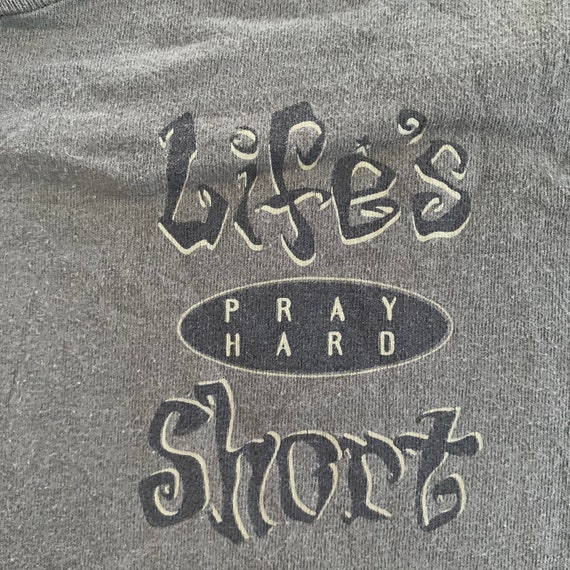 Vintage 1990s Lifes Short Christian T-shirt size … - image 2