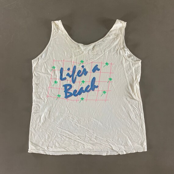 Vintage 1980s Beach Tank size XL - image 4