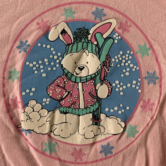 Vintage 1990s Ski Bunny Sweatshirt size OSFA - image 2