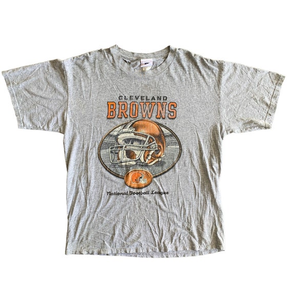 Vintage Distressed 90s Cleveland Browns T-shirt s… - image 1