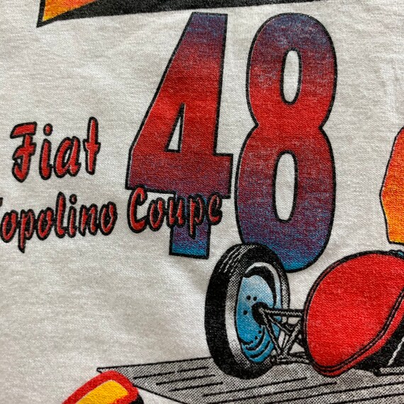 Vintage 1990s Excavator Hot Rod T-shirt size XL - image 4