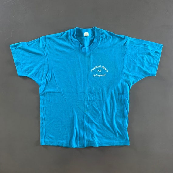 Vintage 1989 Beach Volleyball Tshirt size Large Gem