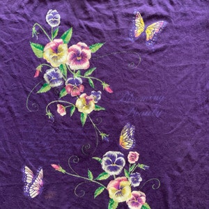 Vintage Early 1990s Jerzees Floral T-shirt size Large image 2