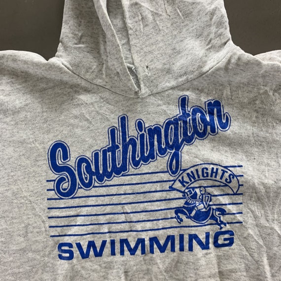 Vintage 1990s Knights Swimming Hoodie Sweatshirt … - image 2