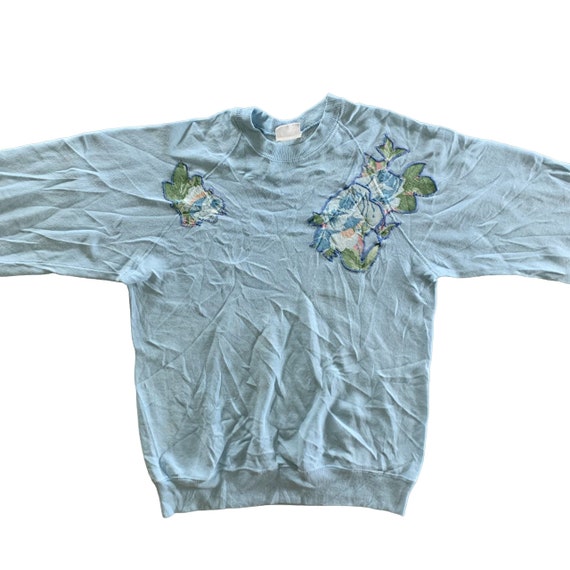 Vintage 1980s Lee Flower Sweatshirt size Medium - image 1