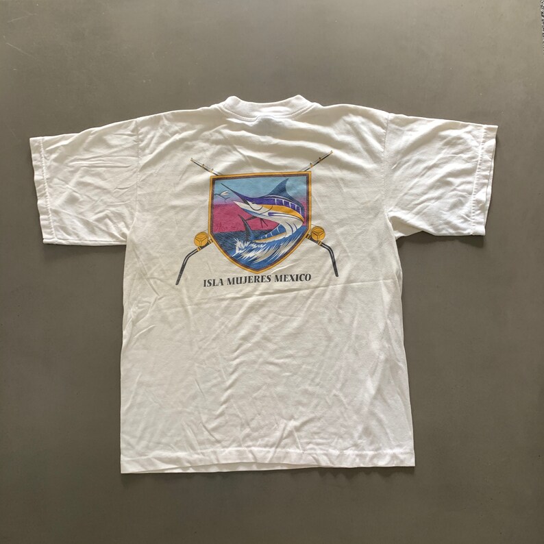 Vintage années 1980 Mexique T-shirt taille Grande | Etsy