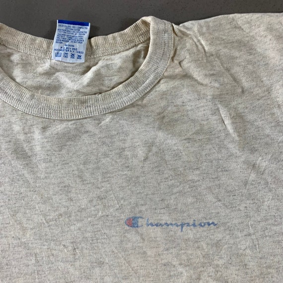 Vintage 1990s Gray Champion T-shirt size XL - image 2