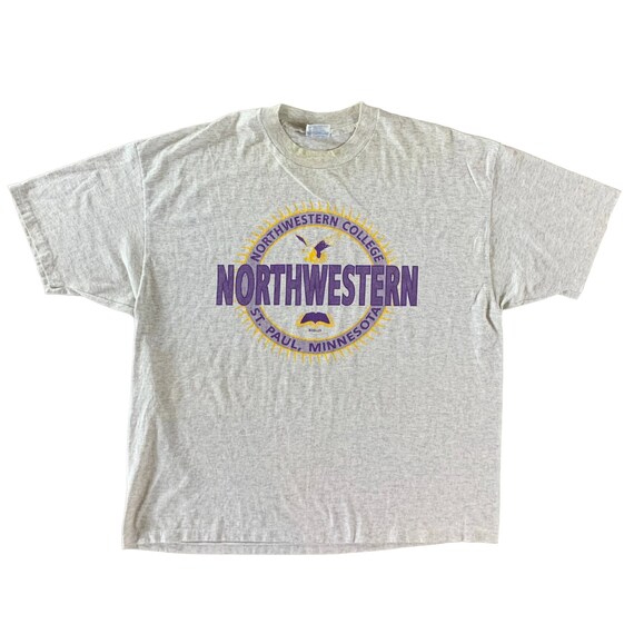 Vintage 1990s Northwestern College T-shirt size X… - image 1