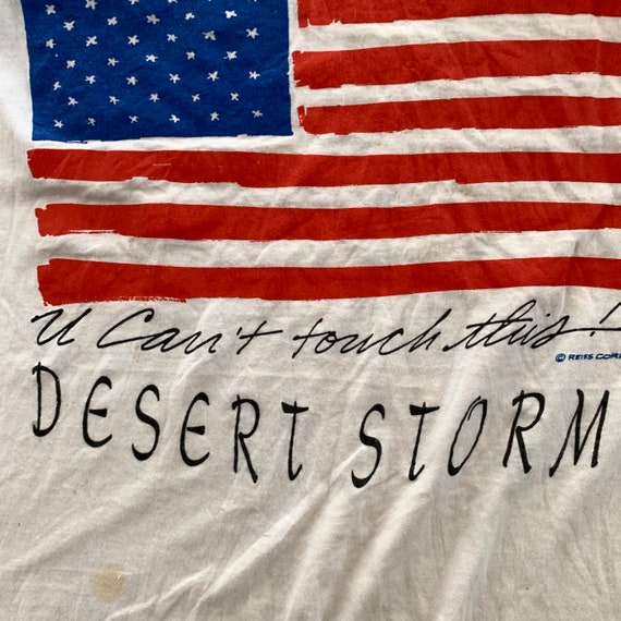 Vintage 1990s USA Desert Storm T-shirt size XL - image 4