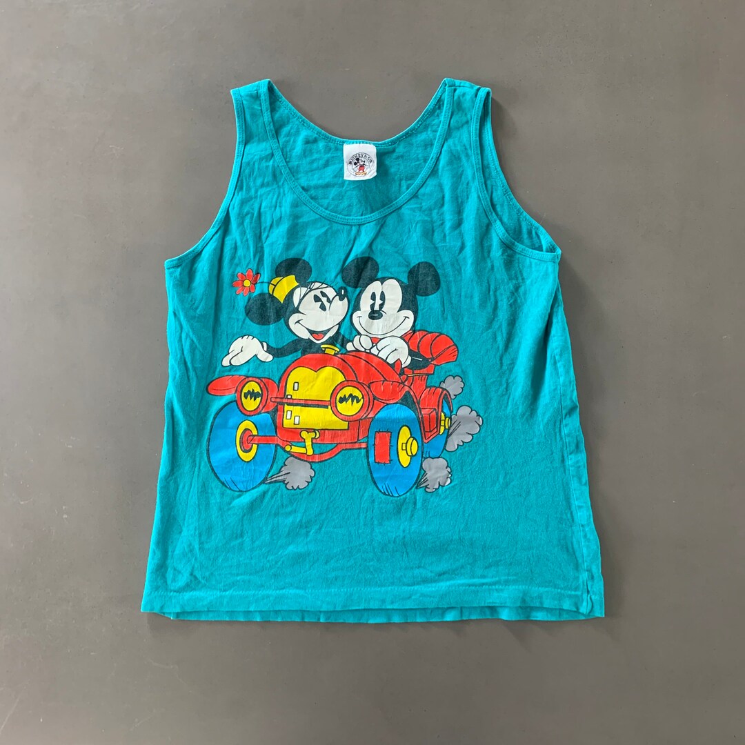 Vintage 1990 Mickey Mouse Tank Size Medium Etsy