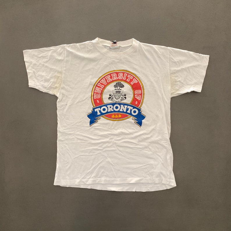 Vintage Early 90s University Of Toronto T-shirt size Medium | Etsy