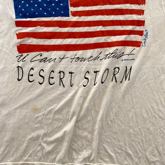 Vintage 1990s USA Desert Storm T-shirt size XL - image 2