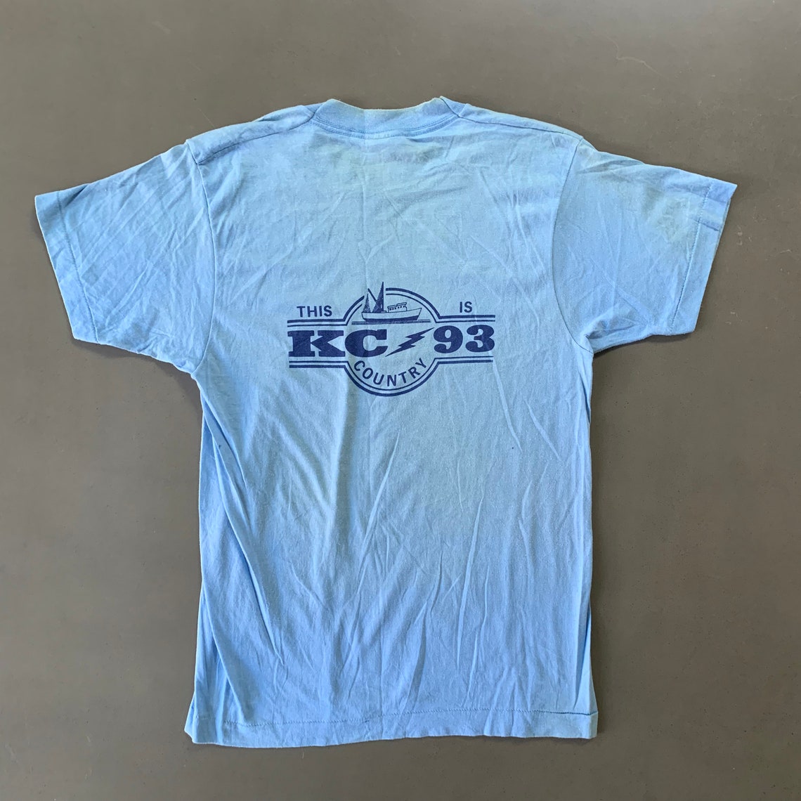 Vintage 80s FM radio station Tshirt maat medium Etsy