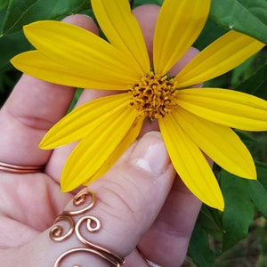 Spiral Wire Wrapped Statement Ring