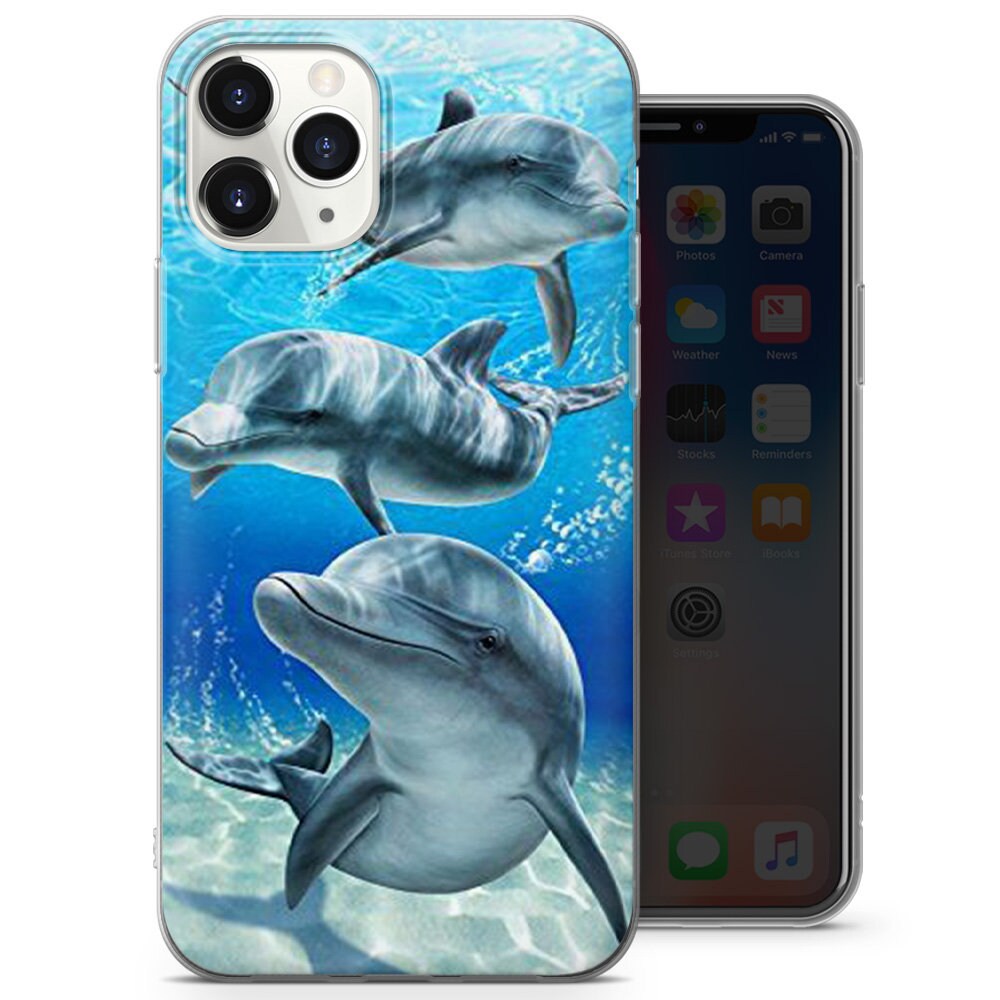 Ocean, Dolphins Live Motif Phone Case for iPhone Cover 5S,6