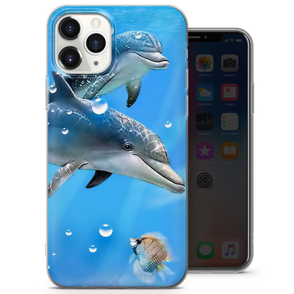 Ocean, Dolphins Live Motif Phone Case for iPhone Cover 5S,6