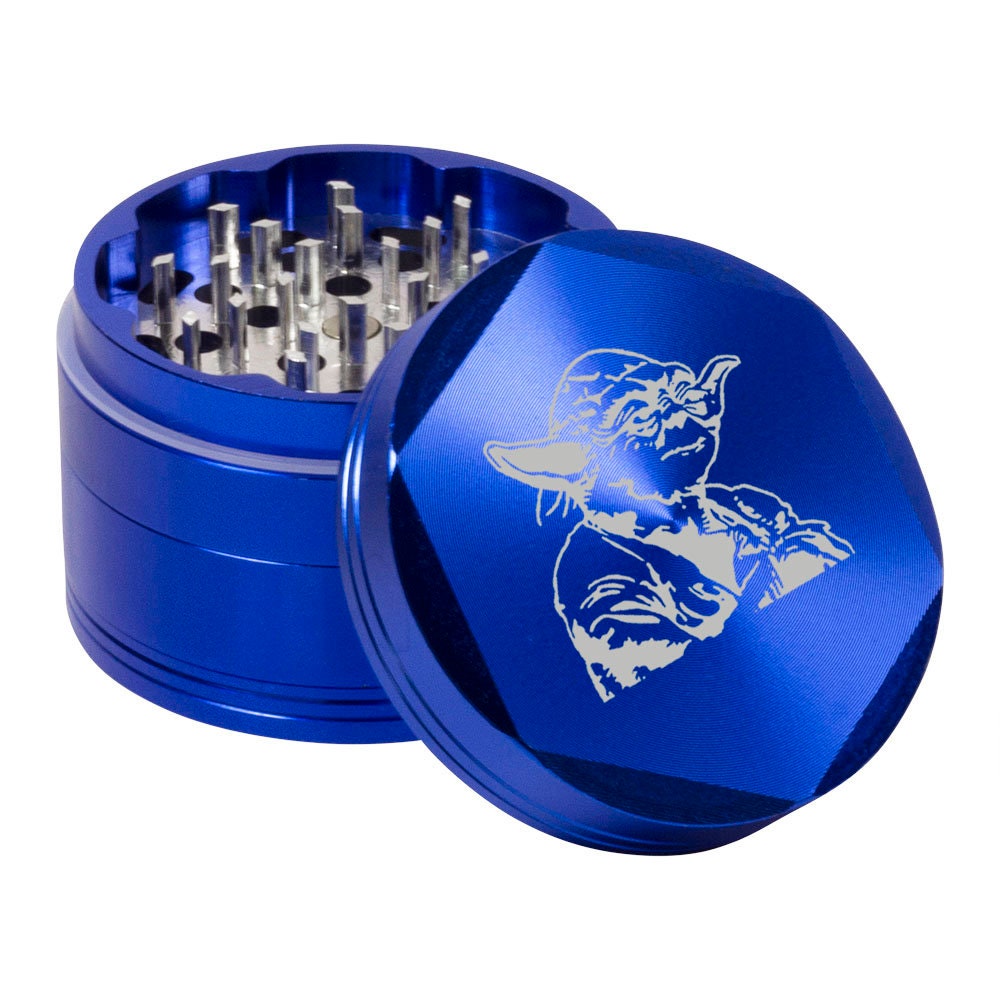 Yoda 4Piece Metal Herb Grinder con Keef Catcher y SCRAPer Etsy