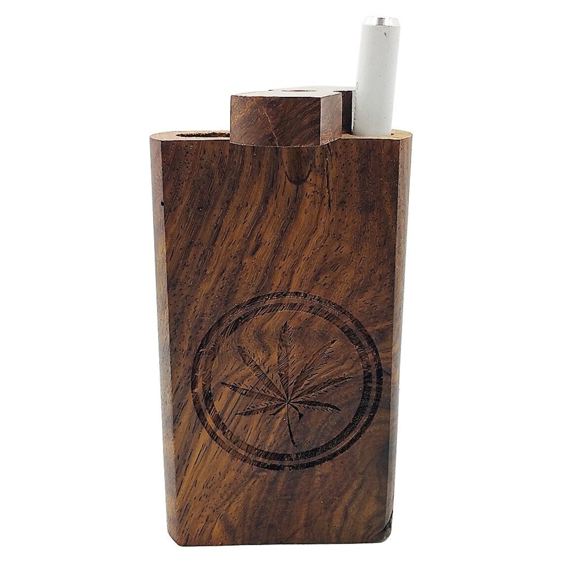Marijuana Stamp 4 Wood Hitter Box with FREE Aluminum One Etsy
