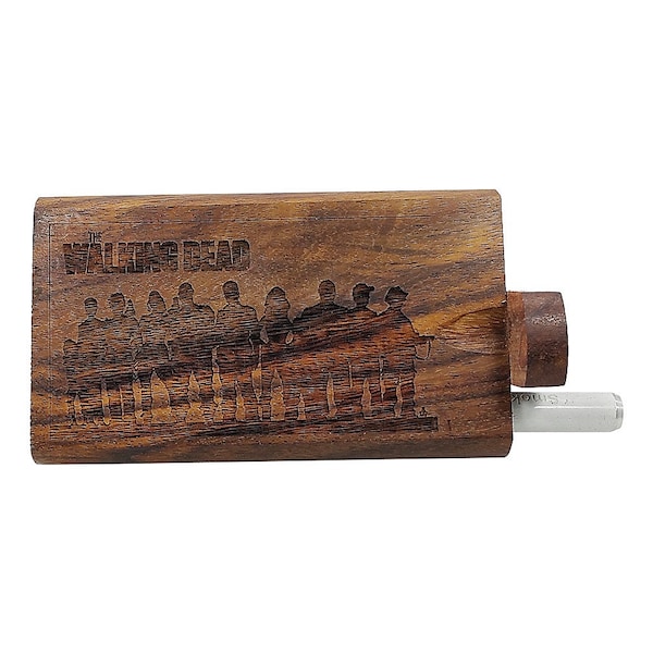 Walking Dead  4" Wood Hitter Box with FREE Aluminum One Hitter