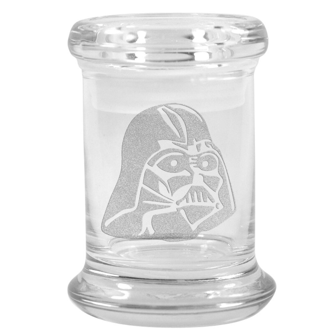 Darth Vader Stash Jar Small Contenedor De Vidrio Para Cbd Etsy España