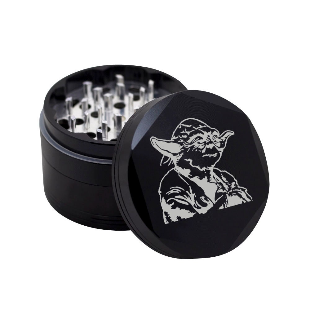 Yoda 4Piece Metal Herb Grinder con Keef Catcher y SCRAPer Etsy
