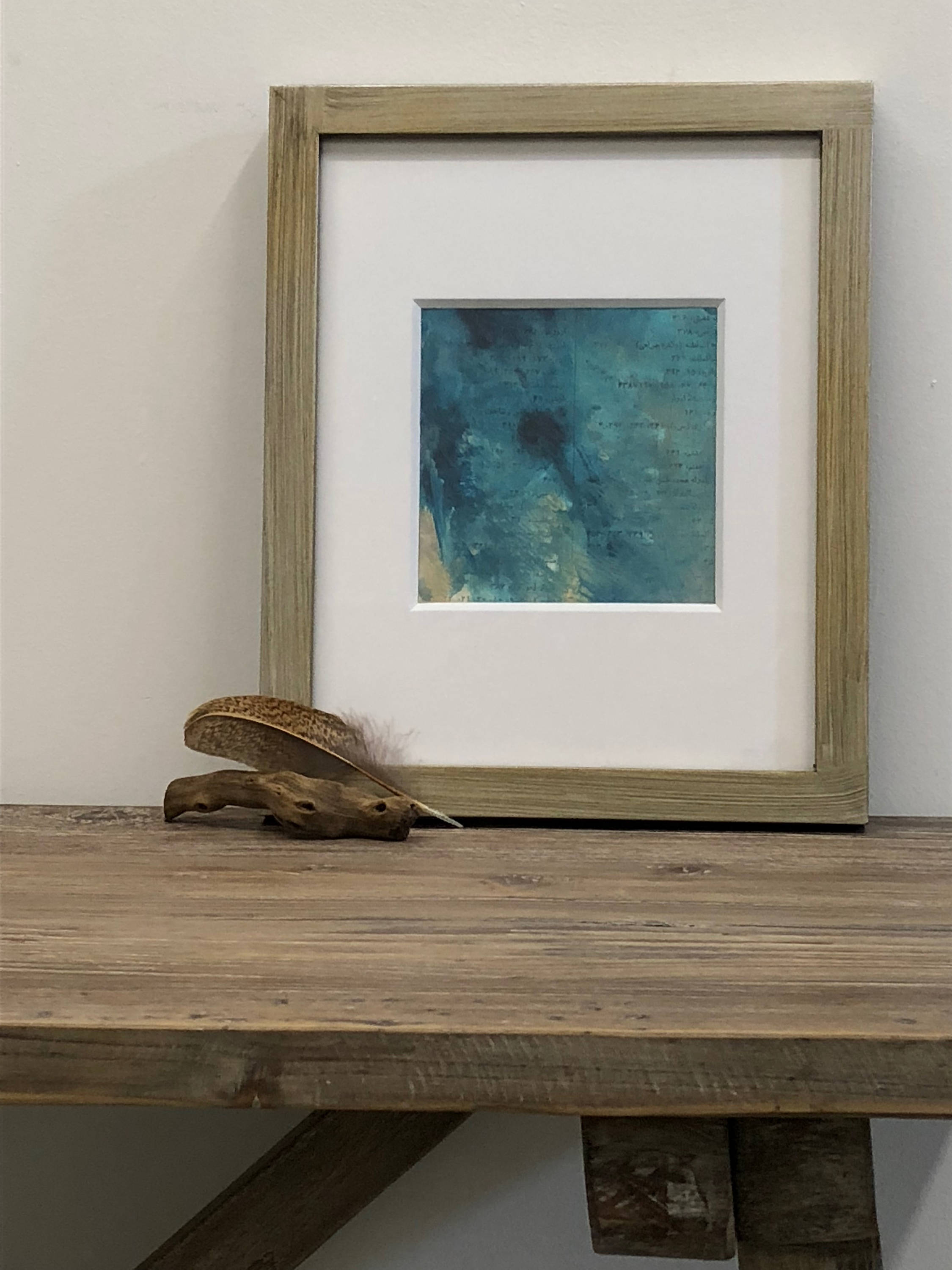 Original Abstract Painting Ready to Frame 8 X 10 Matting Etsy Ireland