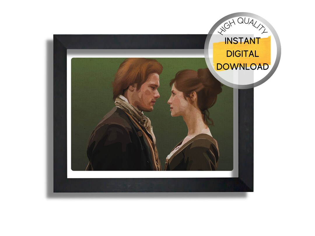 Outlander Art Print, Claire Fraser Jamie Fraser Art Print, Original ...