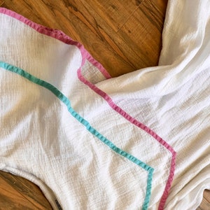 White Linen Vintage Swimsuit Coverup Dress