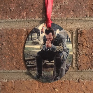Stonewall Jackson Praying Christmas Ornament