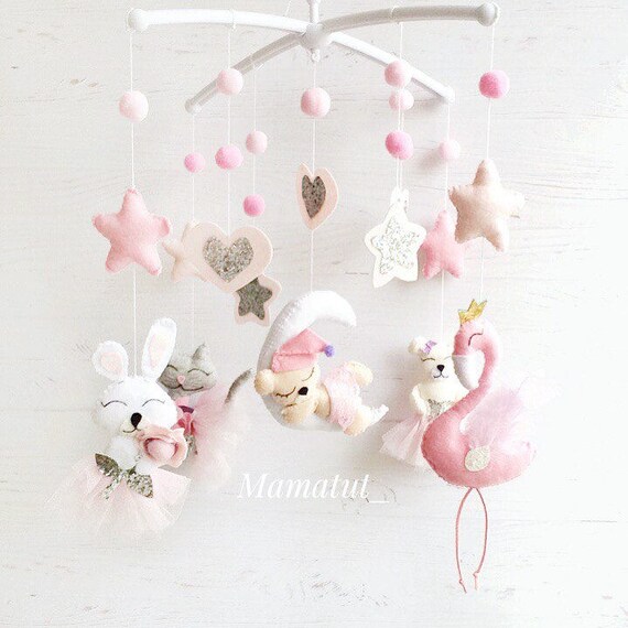 flamingo cot mobile