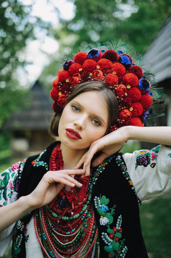 Ukrainian flower headpiece deals