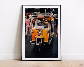 Koh San Road Tuk Tuk (THAILANDIA), stampa Wall Art Asia Travel Poster Regalo per paesaggi Wall Art Gift Wall Art Asia Stampa Wall Décor Poster