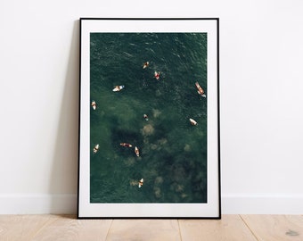 Stampa di surf di Bali Canggu Beach Decorazione murale / Poster regalo di Bali / Regalo di viaggio in Asia / Arte murale di surf / Poster di paesaggi