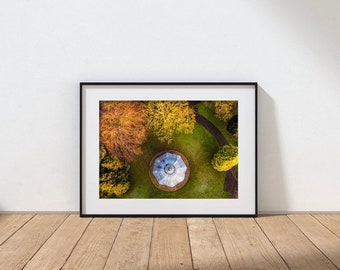 Bandstand at Ward Jackson Park, Wall Art, Hartlepool Poster Gift For Hartlepool Scenery Hartlepool Wall Art Gift Print Wall Décor Poster