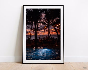 Poster di viaggio in Asia regalo per paesaggi / Stampa La Brisa Beach Club Canggu / Poster di viaggio in Asia a Bali / Regalo di arte murale con paesaggi / Poster di decorazione murale