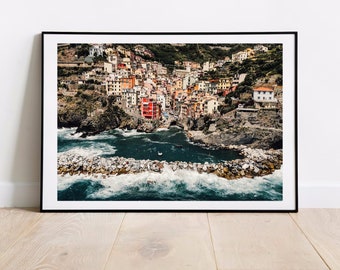 Cinque Terre Italia / Stampa Wall Art Poster di viaggio / Italia Paesaggio Regalo / Poster di arredamento da parete / Terre Stampa Poster di arredamento da parete