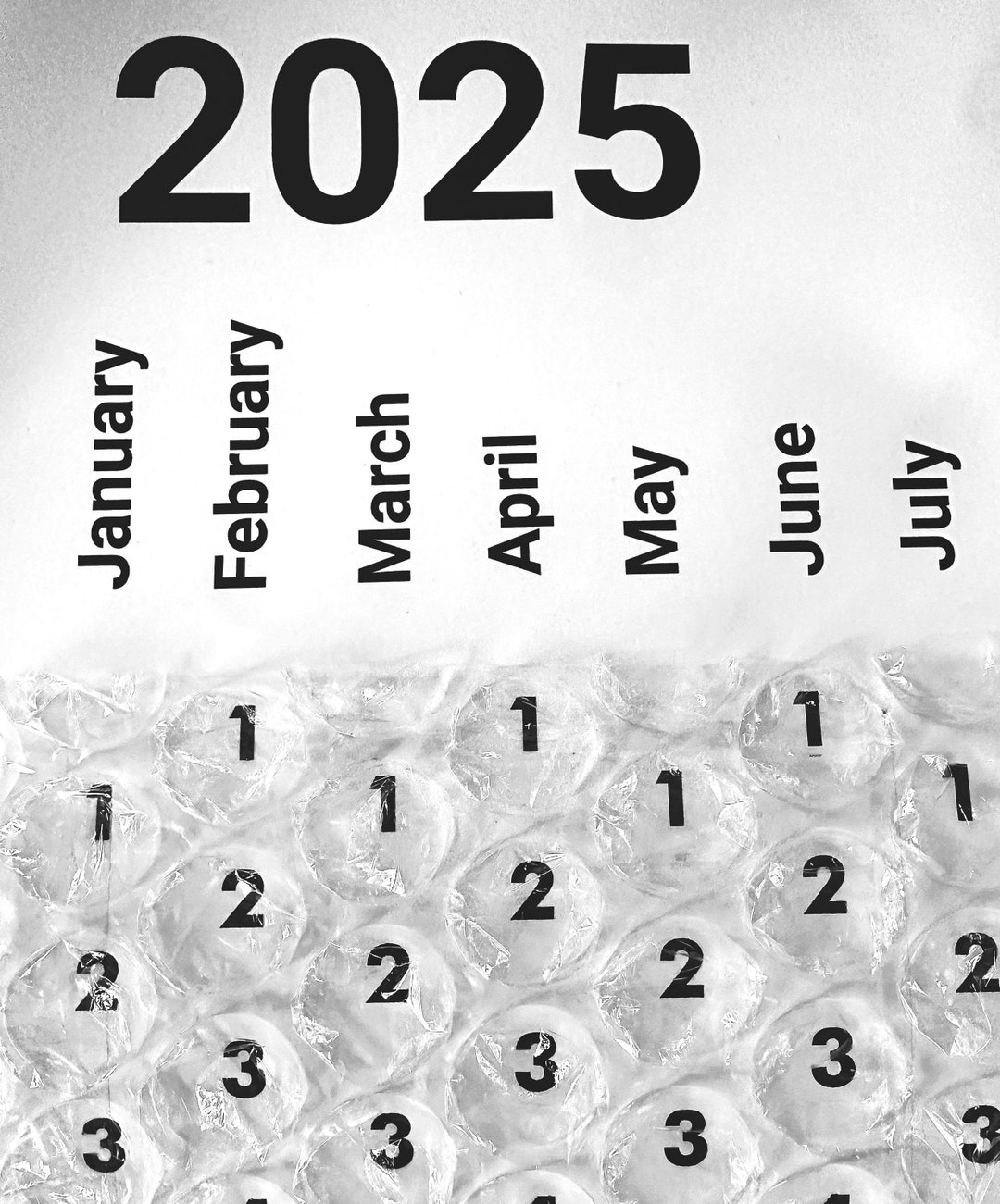 Bubble wrap calendar discount