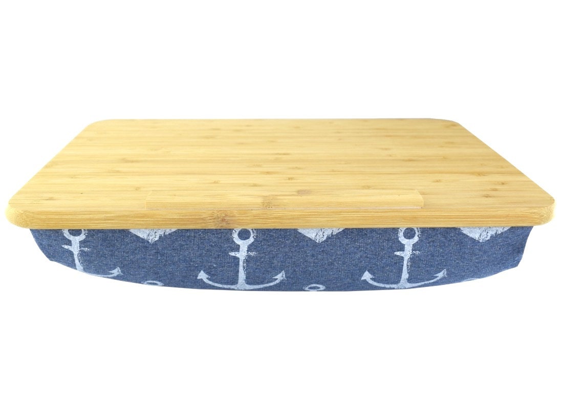 Blue Anchor Laptop Pillow Lap Tray With Pillow Laptray Etsy