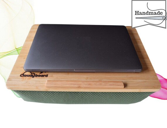 Dark Green Knee Tray With Pillow Laptop Pillow Bed Table Bed Etsy