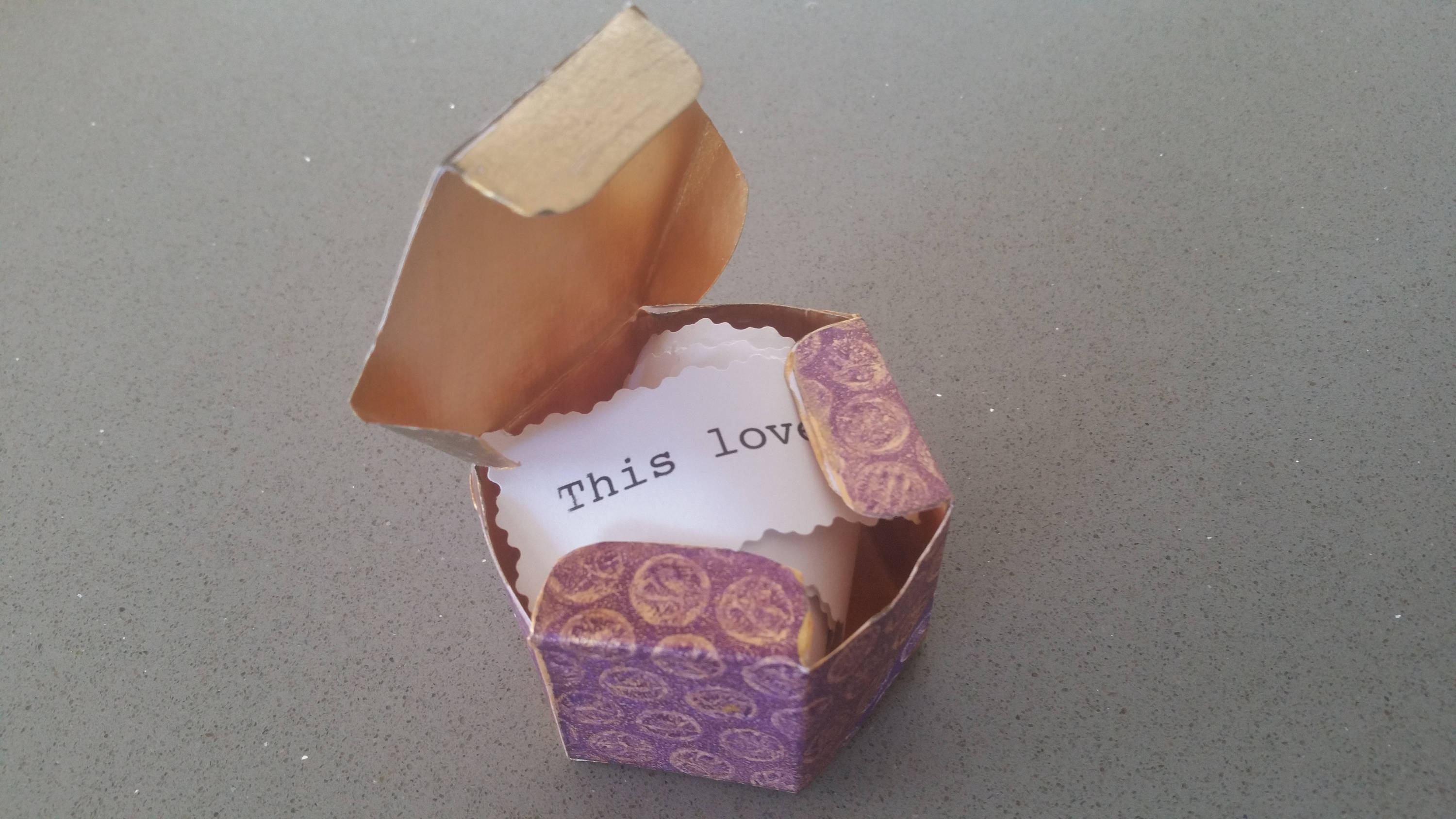 Personalized Love Box Tiny handmade paper box filled with Etsy