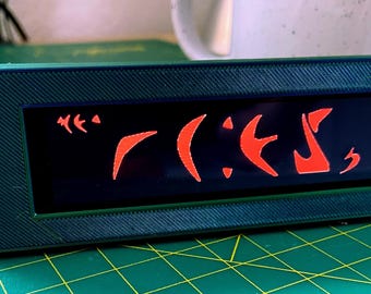 Horloge numérique klingonne Star Trek - Cadeau unique pour fan de science-fiction