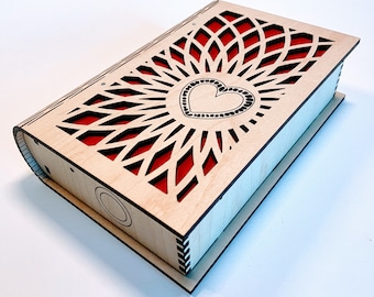 Boîte souvenir Secret Knock, coeur découpé au laser, cadeau Arduino