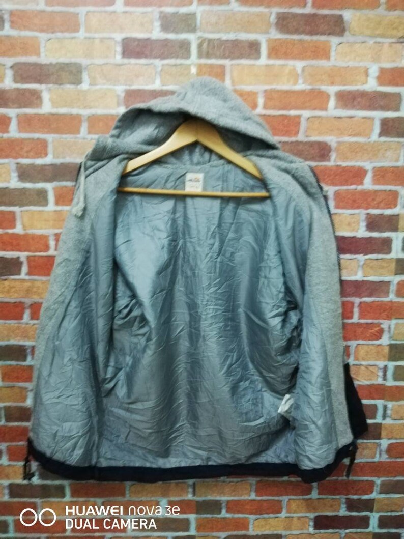 Vintage ellese big spell out logo fleece hoodie sweatshirt zipper uo