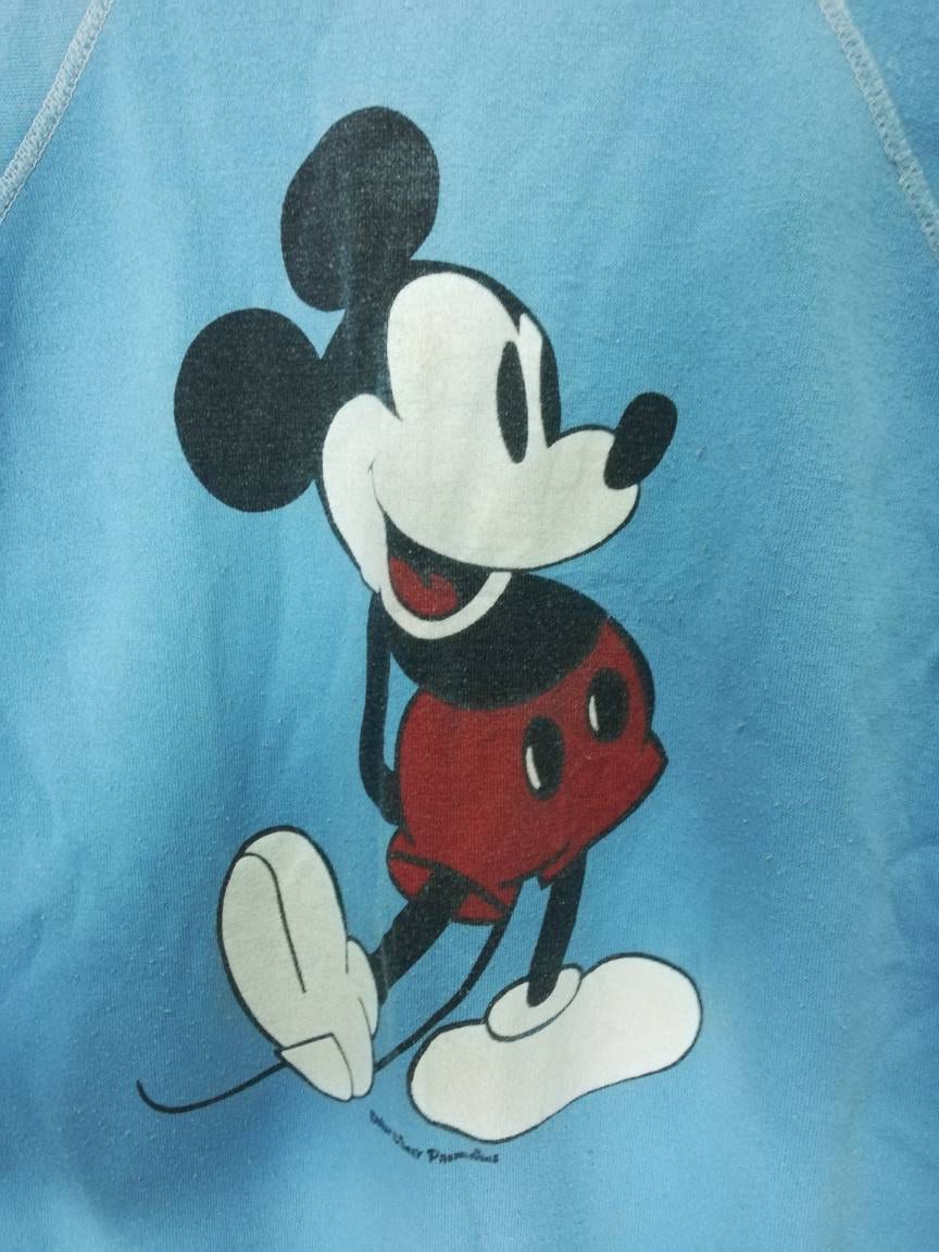 Vintage mickey mouse 70s big printed animation sweatshirt | Etsy