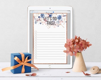 FREE GIFT with each Purchase To do list PDF Digital Printable Daily To do list Notepad Bucket list Check list Shopping list Goodnotes