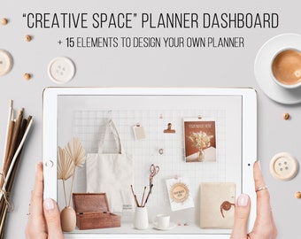 Planner Dashboard Digital DIY Keynote template Ipad Customizable Digital bullet journal Planner pages Digital notebook